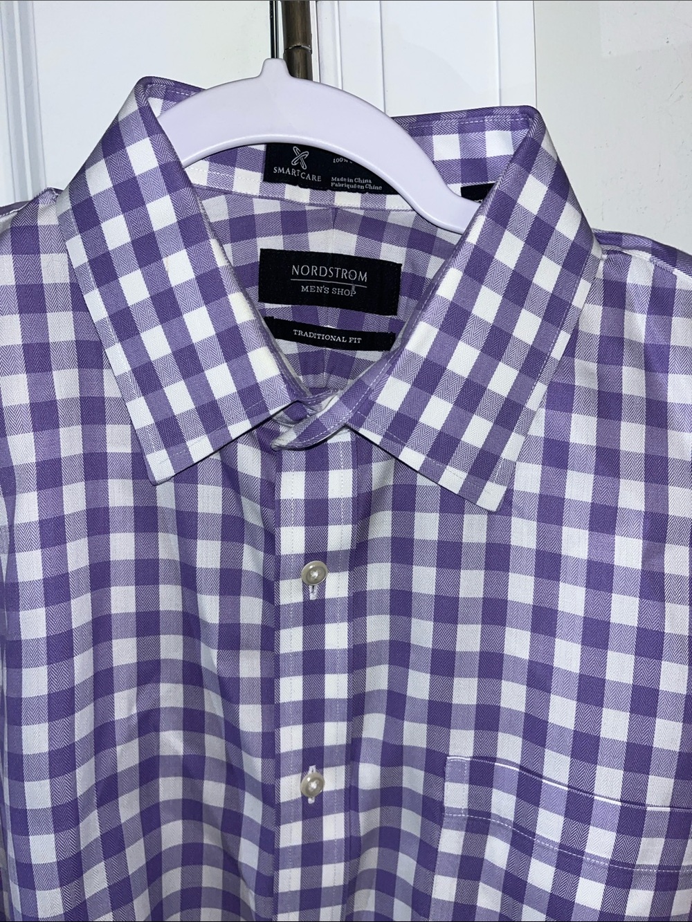 LSU Tigers ECU Pirates Colors- Nordstrom wrinkle free smartcare dress shirt 16.5